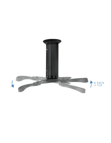 SOPORTE UNIVERSAL DE TECHO GIRATORIO 360º PARA PROYECTOR NEGRO
